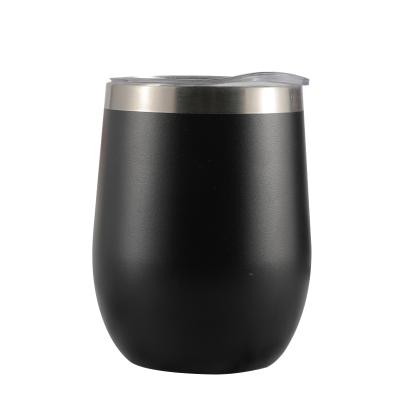 China 304 stainless steel 12oz eggshell wine viable wholesale cheap tumbler insulated cups for sale