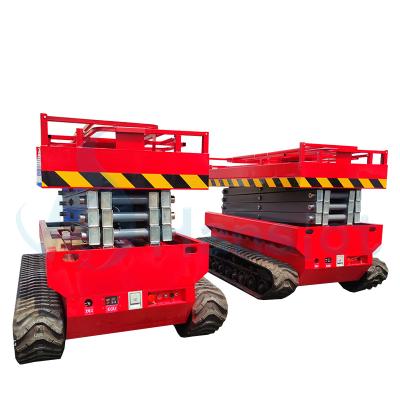 China Construction Work Scissor Construction Man Lift Platform Overhead Mobile Motorized Lift Tables for Factory House Home Gardening Erection for sale