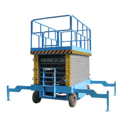 China Aerial Top Quality Hydraulic Movable Construction Work Scissor Man Lift Platform for sale