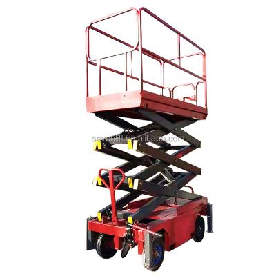 China Industrial Mobile Scissor Lift Guaranteed Quality Suitable Price Mobile Push Scissor Lift Manufacturer for sale