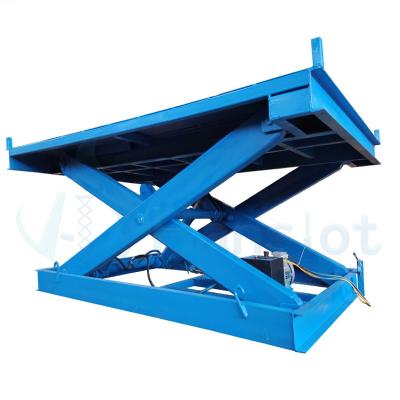 China Widely Non-slip Scissor Unloading Forklift For Sale Stationary for sale