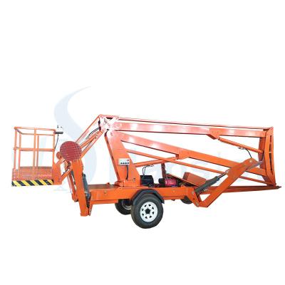 China Platform 360 Rotation Telescopic Electric Man Lift Electric Hydraulic Boom Lift Table for sale