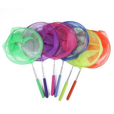 China Expandable Colorful Telescopic Insect Catching Bugs Fishing And Butterfly Nets For Kids for sale