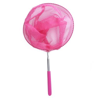 China Kids Stretchy Pink Toys Handle Bug Bug Catching Fishing Nets with Telescopic Pole for Outdoor for sale