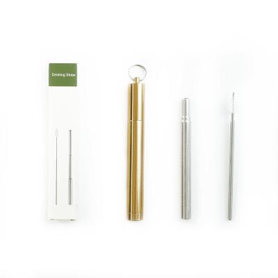 China China Manufacture Sustainable Professional Selling sus 304 Stainless Steel Hot Drinks Telescopic Straw for sale