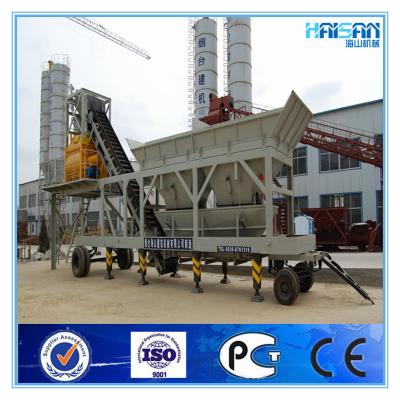 China YHZS 75 Mobile Concrete Batching Plant MT1250 for sale