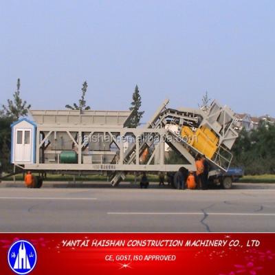 China YHZS 50 Mobile Concrete Batching Plant With CE , GOST Certificates YHZS50 for sale