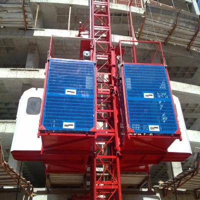 China Passenger hoist/construction lift/construction hoist 2*2000KG for sale