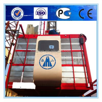 China SC100--1000kg single-cage construction material and passenger crane with CE, GOST, ISO Certificates Accoding at customer's request for sale