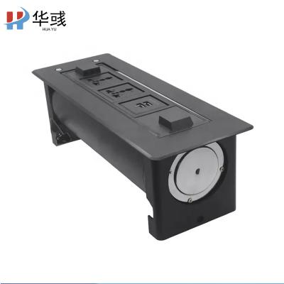 China Residential / multi-purpose manufacturers directly supply the new flip socket furniture socket conference table hidden power and data desktop socket for sale