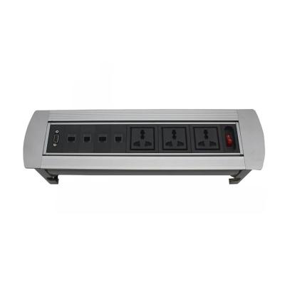 China Direct Selling Business Conference Factory Recessed Power Socket Flip Up Desk Extension for sale