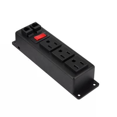 China Residential / Multi-Purpose Factory Directly Sell Surge Protector Table Top Recessed Extension Power Outlet With 3 Plug for sale