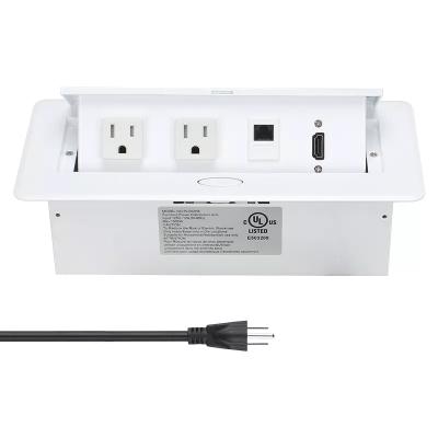 China Commercial American Hidden Office Power Socket / USA Plug 2 Auto Kitchen Desktop Sockets for sale