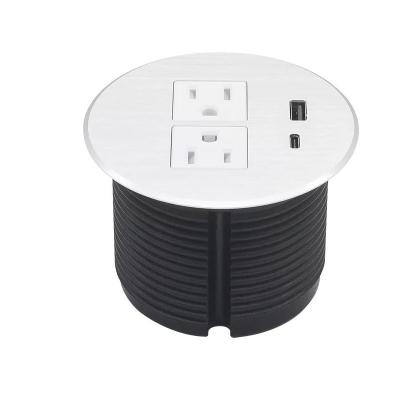 China Commercial Hot Sale Wholesale Universal Smart Office Sofa Round Power Strip Sockets for sale