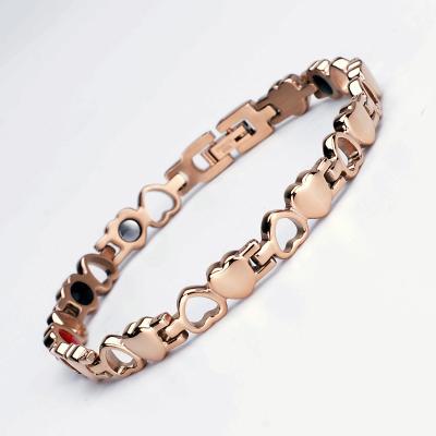 China 2021 durable new fashion TI stainless steel magnet bracelet for sale