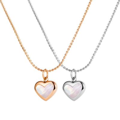 China Other Fashion Personalized Women Lover Heart Titanium Steel Necklace In INS Style for sale