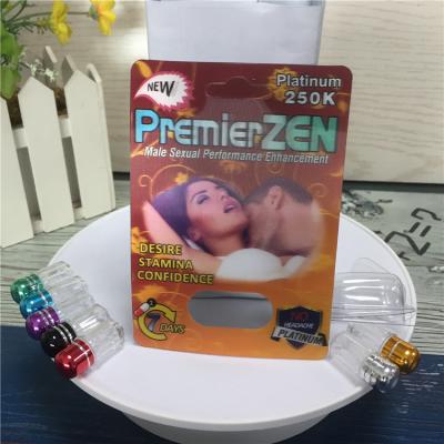 China Zen 250k (Single Hole) Europe 3D Premier Cards Yellow For Rhinoceros Pills Packaging for sale