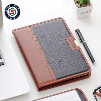 China 2021 Leather Hardcover Business Notebook Custom Planner Office Supplies Diary for sale