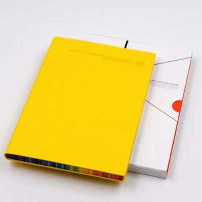 China Customized Printed PU Color Edge Softcover A5 Hardcover Notebook for sale