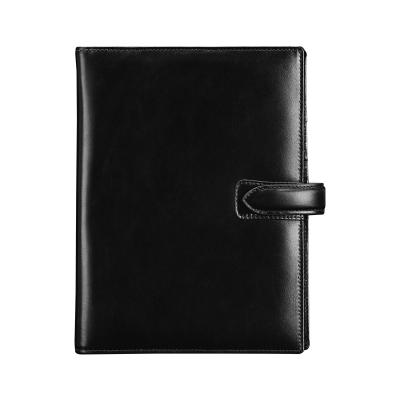 China Custom Genuine Leather Magnetic Cover Journal Business Planner Notebook with Undated Page for sale