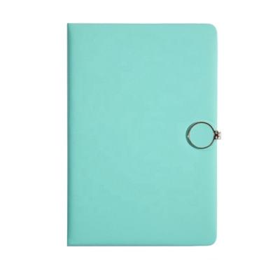 China Custom design magnetic timeless daily tracker a5 leather PU logo notebook budget planner for sale