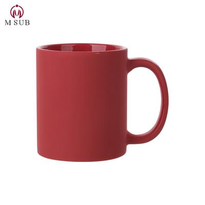 China Bulk sale viable! 11 oz mug full color matte sublimation deacal printing mug for sale