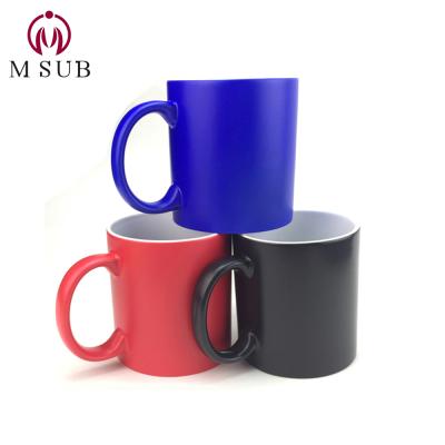 China Viable Empty Ceramic Mug For Sublimation Custom Photo Color Changing Magic Mug for sale