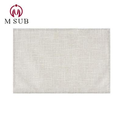 China Viable Custom Color Sublimation Printed Sublimation Table Dish Mat Wholesale Dining Table Mat for sale