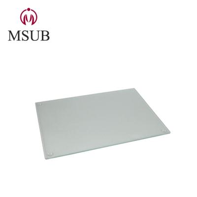 China Disposable Sublimation Blanks Tempered Glass Kitchen Food Cutting Board Wholesale Kitchen Cutting Board for sale