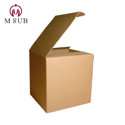 China Recyclable Kraft Paper Box Eco - Friendly Craft Paper Gift Boxes Customize Logo Printed Corrugated Kraft Paper Packing For 11oz Cup for sale