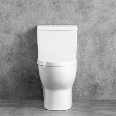 China Double-flow Chaozhou Ceramic Sanitary Ware Washdown Two Piece Toilet Bowl for sale