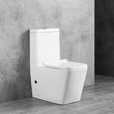 China Double-Flow China Manufacturer Discount Square One Piece Large Toilet Bowl for sale