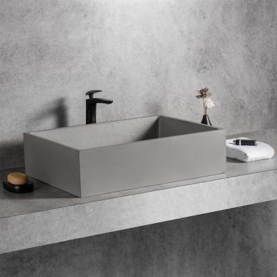 China Factory Price Modern Sale Cement Wash Basin Modern Bathroom Concrete Sink for sale