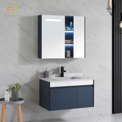 China High Quality Modern Home Touch Luxury Hotel Smart Mirror Vanity Cabinet Wall Hung Bathroom Vanities for sale