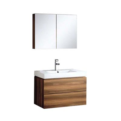 China Modern Sink Bathroom Ceramic Solid Wood Vanity for sale