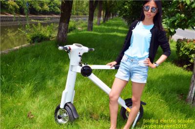 China White colour  36v Li-Battery  car portable mini folding electric scooter for adult for sale