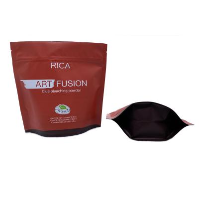 China 500g bleaching powder moisture proof used matte red ziplock packaging resealable backing up food safe plastic pouch bag doypack bags for sale