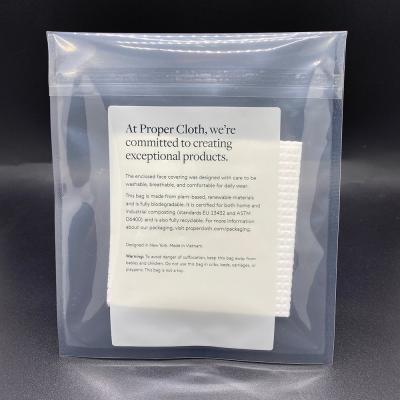 China BIODEGRADABLE Self Adhesive Seal Custom Printed Biodegradable Plastic Laminated Bags For Scarf Clothing Packaging for sale