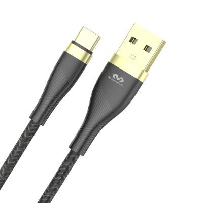 China OEM Fast Charging Type USB C Cable Gold Metal Speed ​​Nylon Braided Fast Protector Cable Data Wire USB 2.4amp Data Cable For Phone for sale