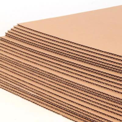 China Recyclable Flute Raw Material Sheet Corrugated Cardboard Paperboard Pour State Corrugated Cardboard Happens for sale