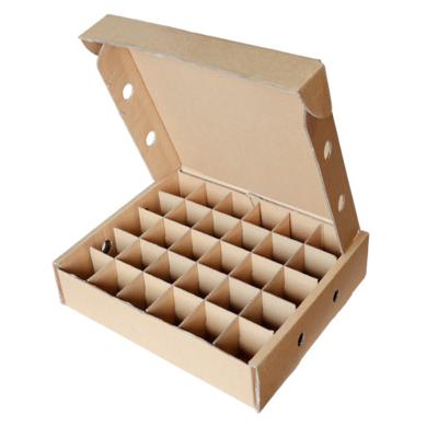 China Recyclable Desechables Carton Separator E-commerce Strawberry Juice Empty Liner Cardboard Box Protector Self Sealing Packaging for sale