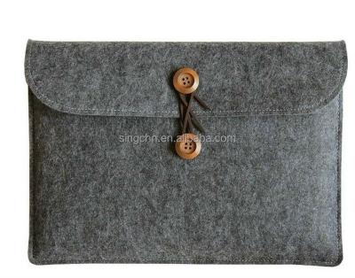 China Gray felt hobo bag laptop bag, multifunctional felt bags, office felt laptop bag for sale