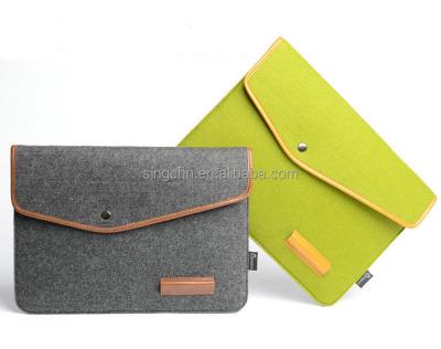 China Gray Felt Hobo Bag Laptop Briefcase Bag Office Felt Laptop Messenger Bag for sale