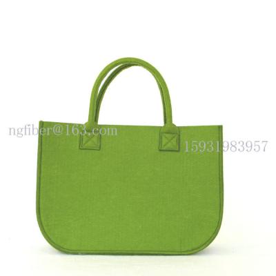 China Lady Concise Non Woven Fabric Felt Handbag Tote Shopping Bag for sale