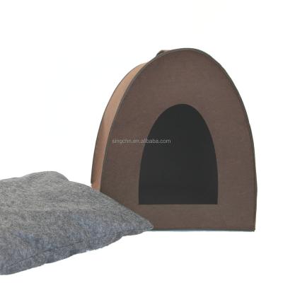 China Sustainable High Quality Felt Dog Cat House , Customized Felt House for sale