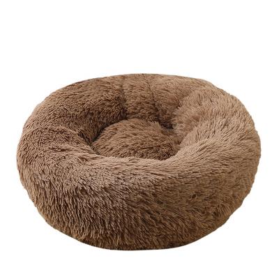 China Cat Felt Cave Bed Plush Indoor Washable Comfort Plush Long Dog Nest Kennel Bed Viable for sale