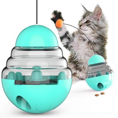 China Viable Newcomer High Quality Pet Toy For Cat Playing Kitten Rocking Leakage Food Feeder for sale