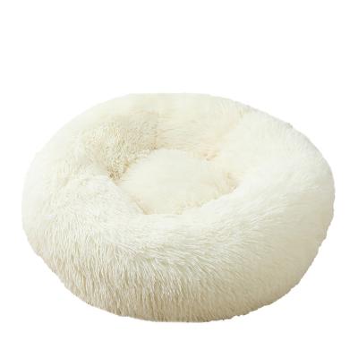 China New Style Viable Around Warm Long Plush Pet Sofa Bed Customized Dog Cat Comfy Sleeping Bed for sale