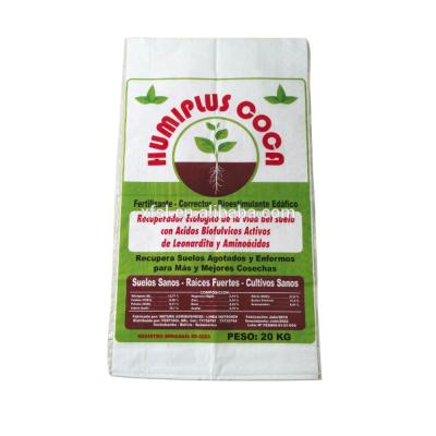 China Shock Resistance Laminated PP Woven Bags Polypropylene 25kg 50kg Fertilizer Packing Bag for sale