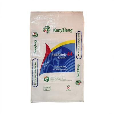 China Color Printing Bag Chemical Fertilizer PP Woven Sack 50kg Recyclable Woven Sack Bag for sale